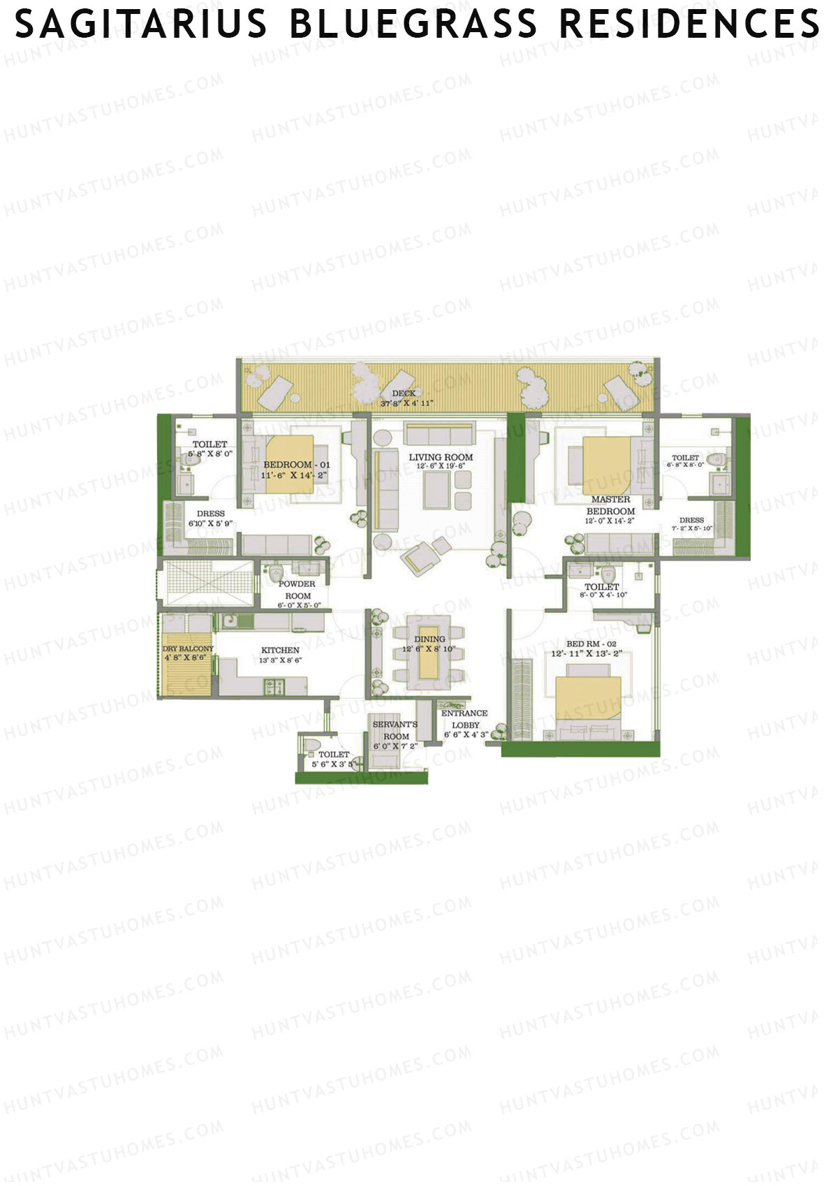 Sagitarius Bluegrass Residences Tower 3 Unit 3 Floor Plan