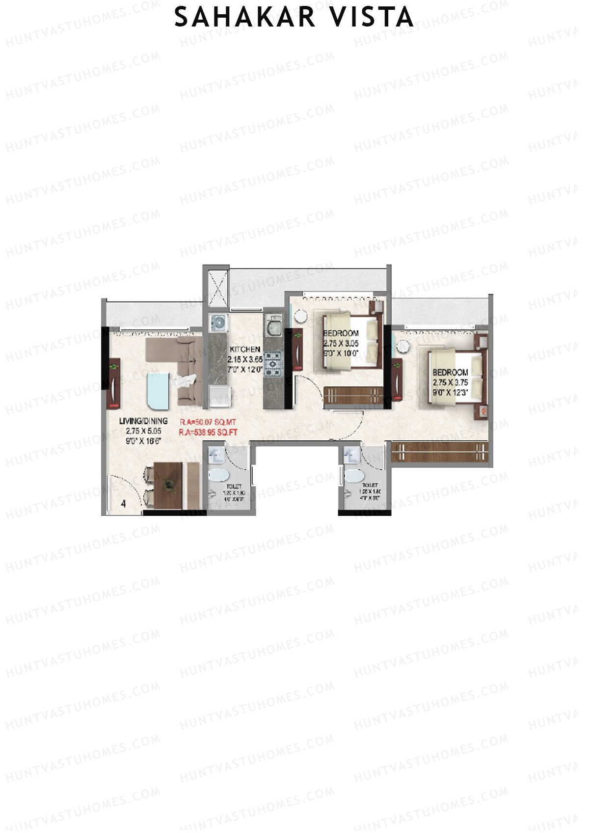 Sahakar Vista Wing A Unit 4 Floor Plan