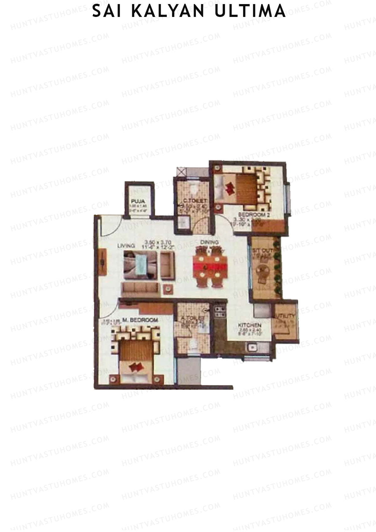 Sai Kalyan Ultima Tower D Unit 6 Floor Plan
