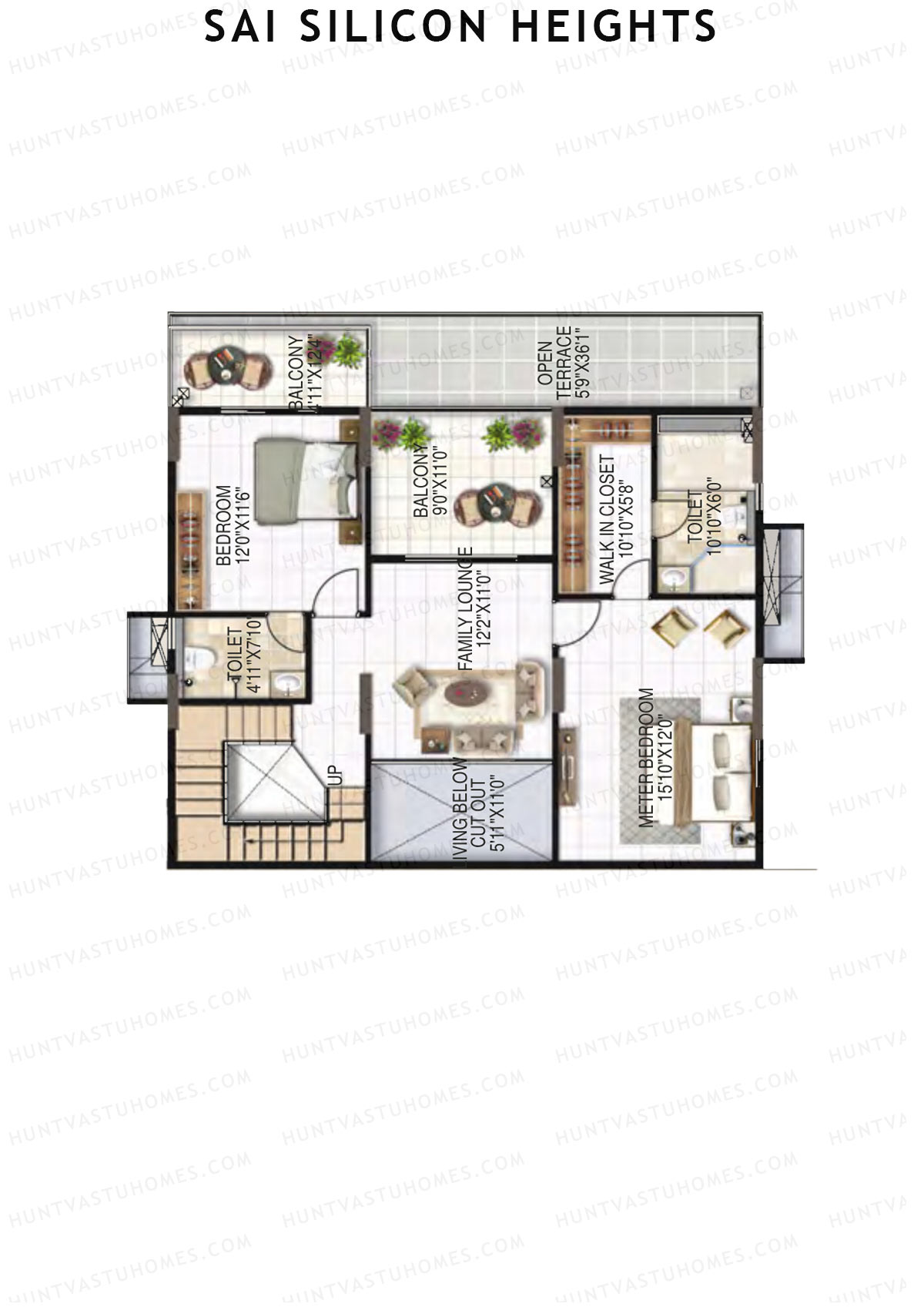 Sai Silicon Heights Block A Unit A3 (Duplex ) Floor Plan