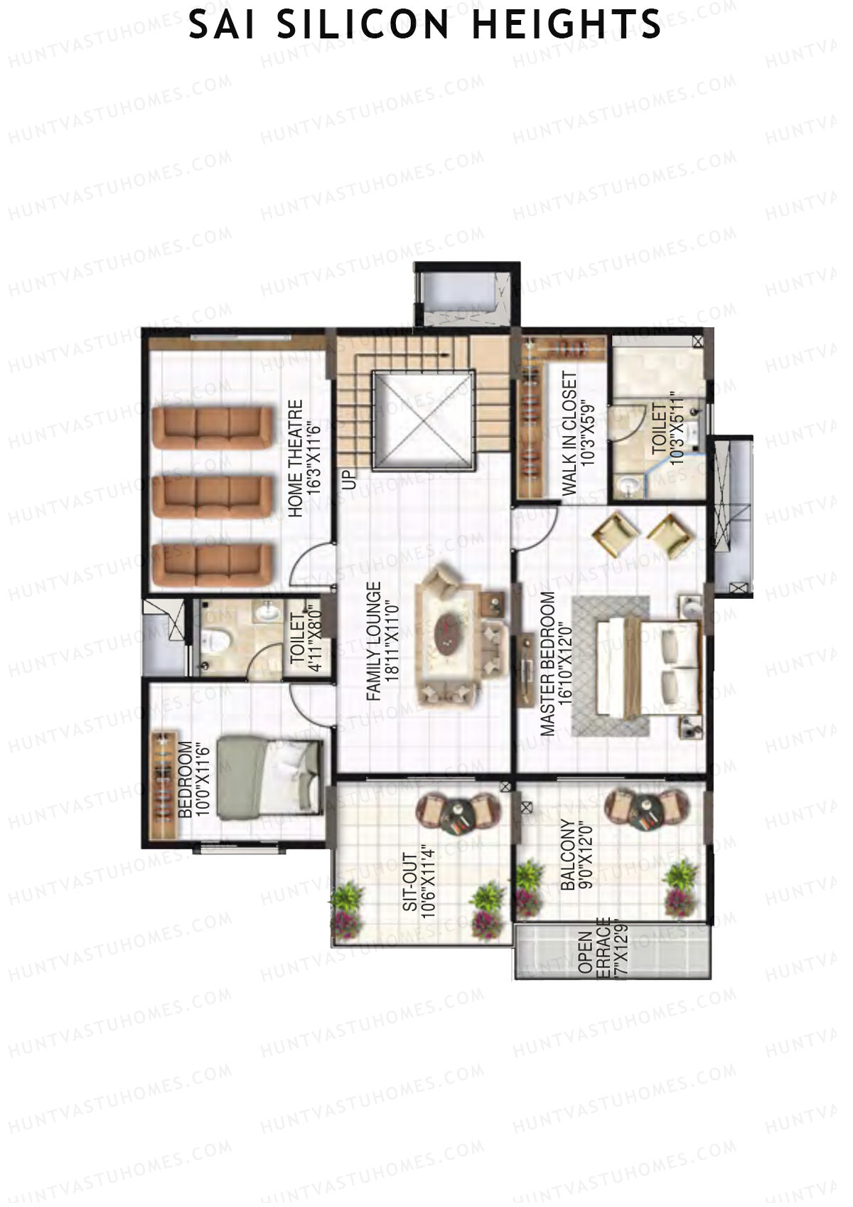 Sai Silicon Heights Block A Unit A7 (Duplex ) Floor Plan