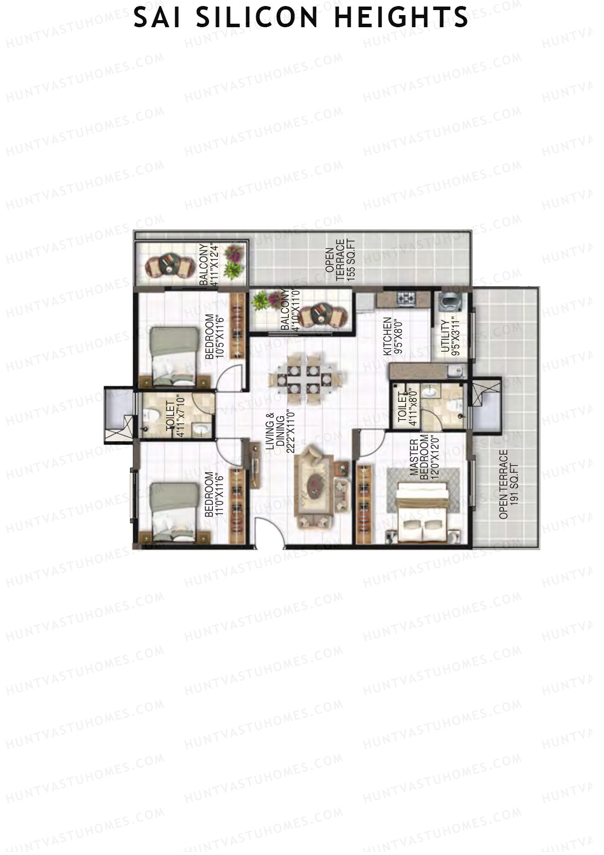Sai Silicon Heights Block B Unit B3 Floor Plan