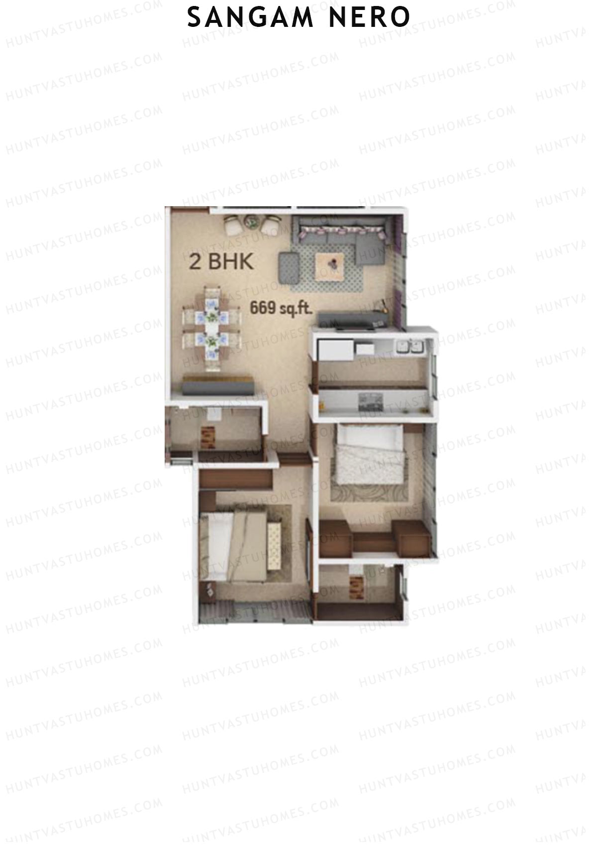 Sangam Nero Wing A Unit 1 Floor Plan