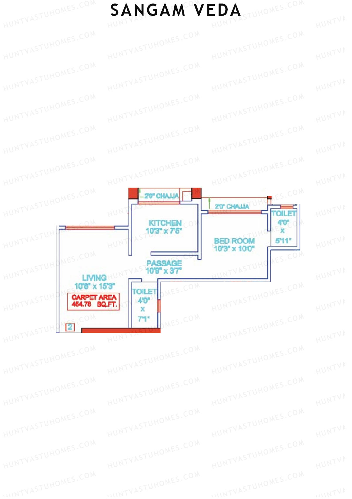 Sangam Veda Wing A Unit 2 Floor Plan