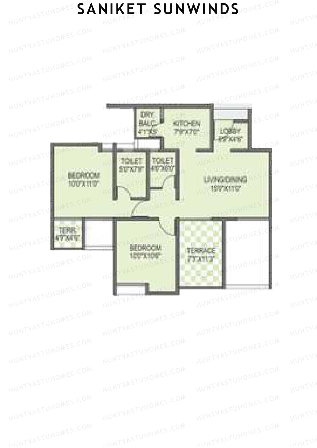 Saniket Sunwinds Wing A Unit 2 Floor Plan