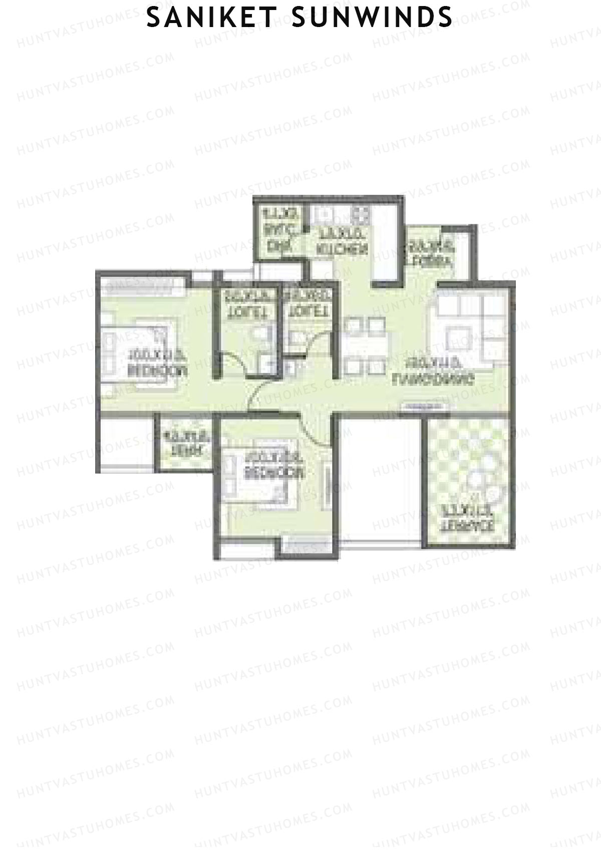 Saniket Sunwinds Wing A Unit 2 Floor Plan