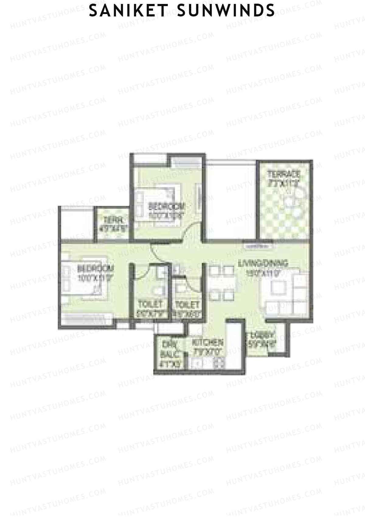 Saniket Sunwinds Wing A Unit 3 Floor Plan