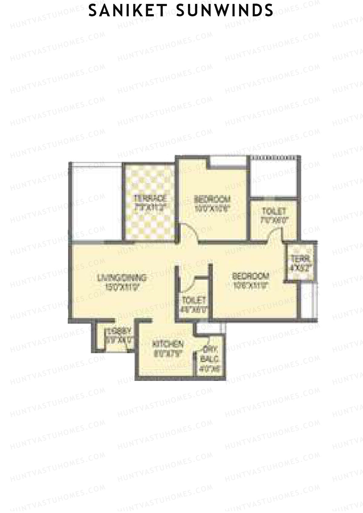 Saniket Sunwinds Wing A Unit 6 Floor Plan