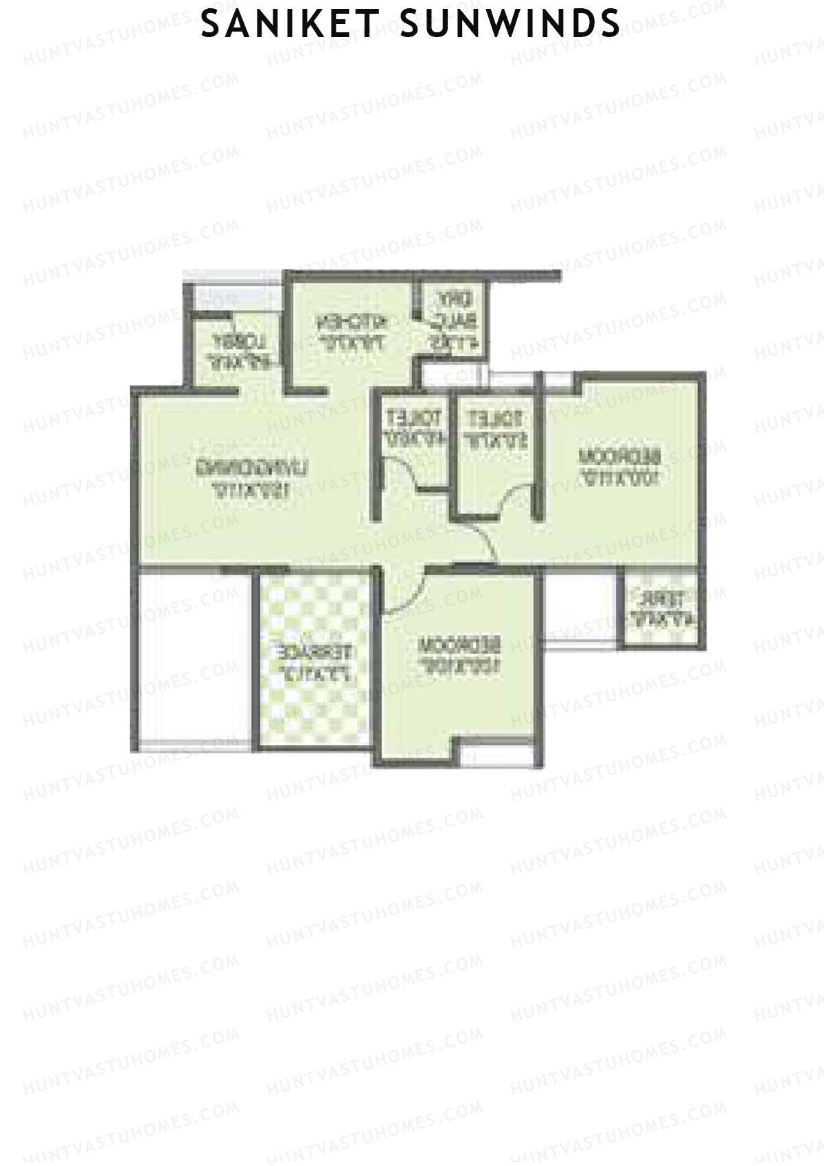 Saniket Sunwinds Wing B Unit 1 Floor Plan