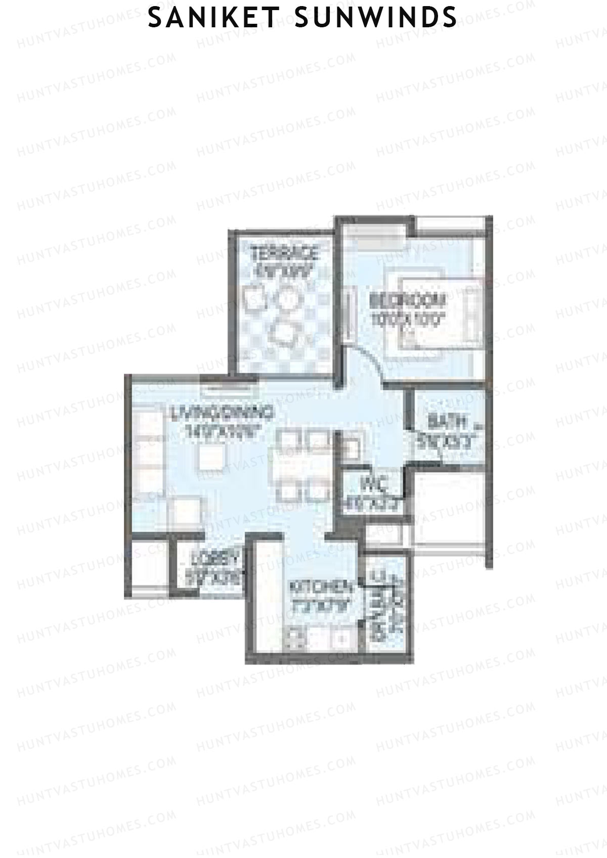 Saniket Sunwinds Wing B Unit 4 Floor Plan