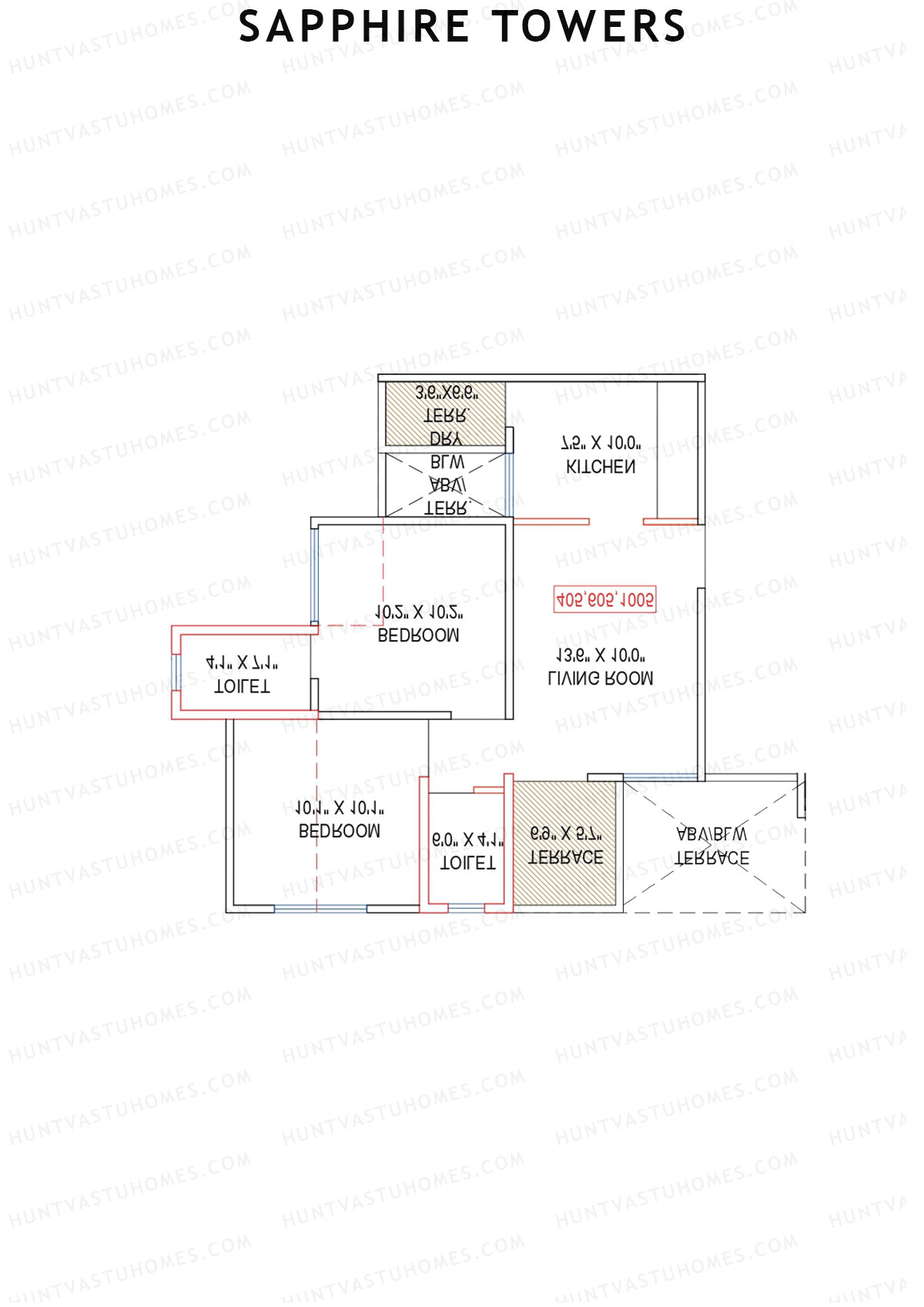 Sapphire Towers Tower B Unit 4 Floor Plan
