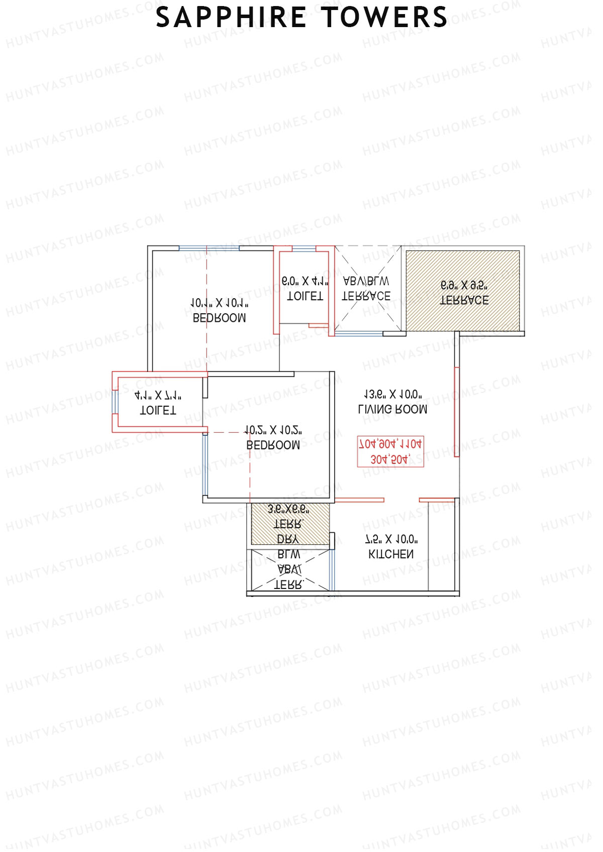 Sapphire Towers Tower B Unit 5 Floor Plan