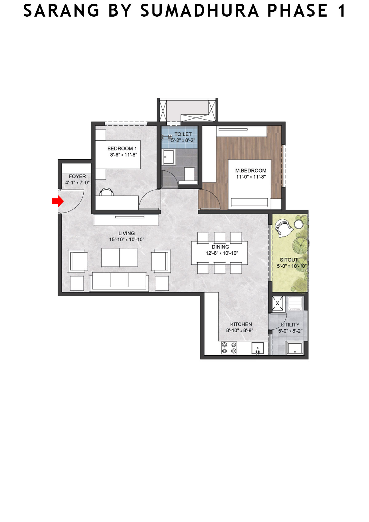 Sarang by Sumadhura WING B Unit 5 Floor Plan