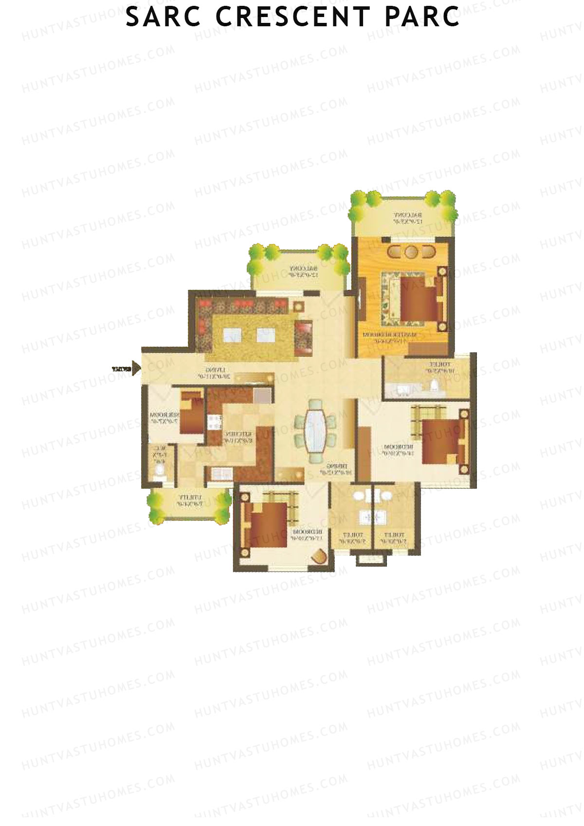 Sare Crescent Parc Tower 1 Unit 3 Floor Plan