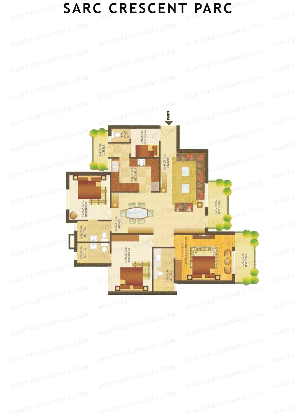 Sare Crescent Parc Tower 3 Unit 3 Floor Plan