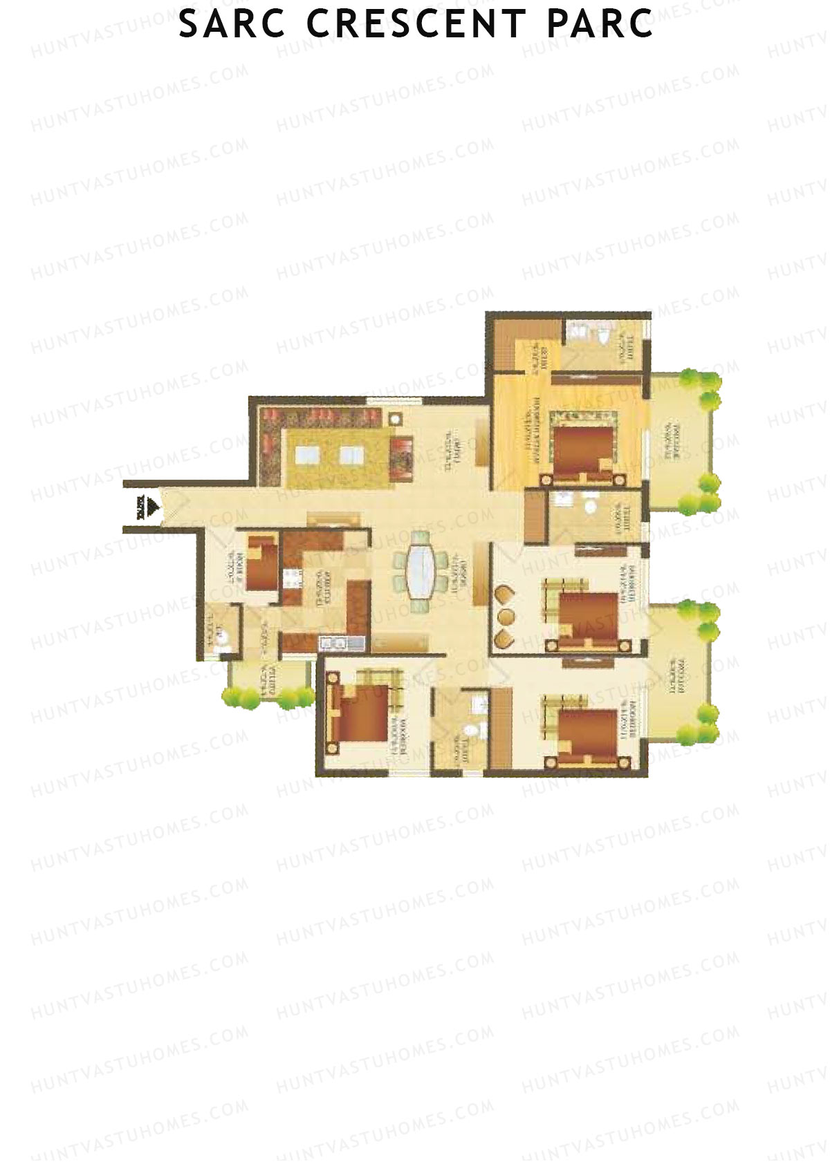 Sare Crescent Parc Tower 9 Unit 2 Floor Plan