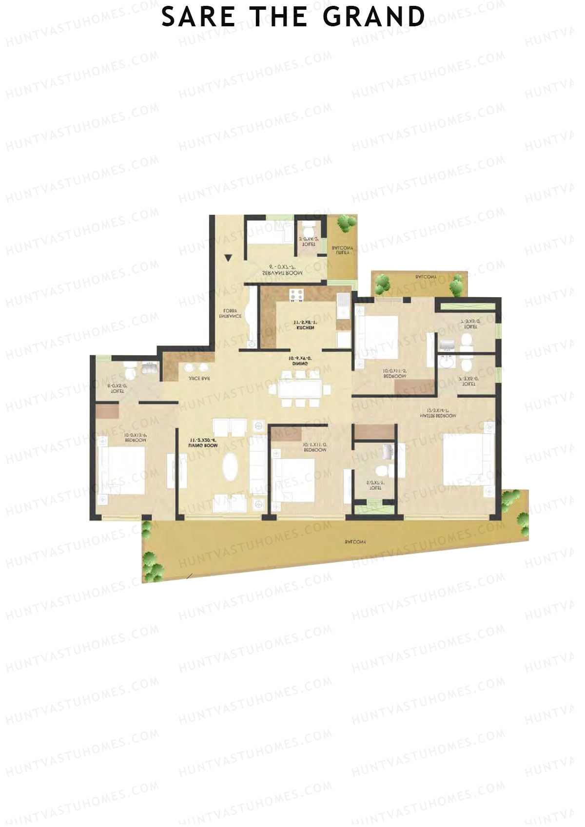 Sare The Grand Tower G1 Unit 2 Floor Plan