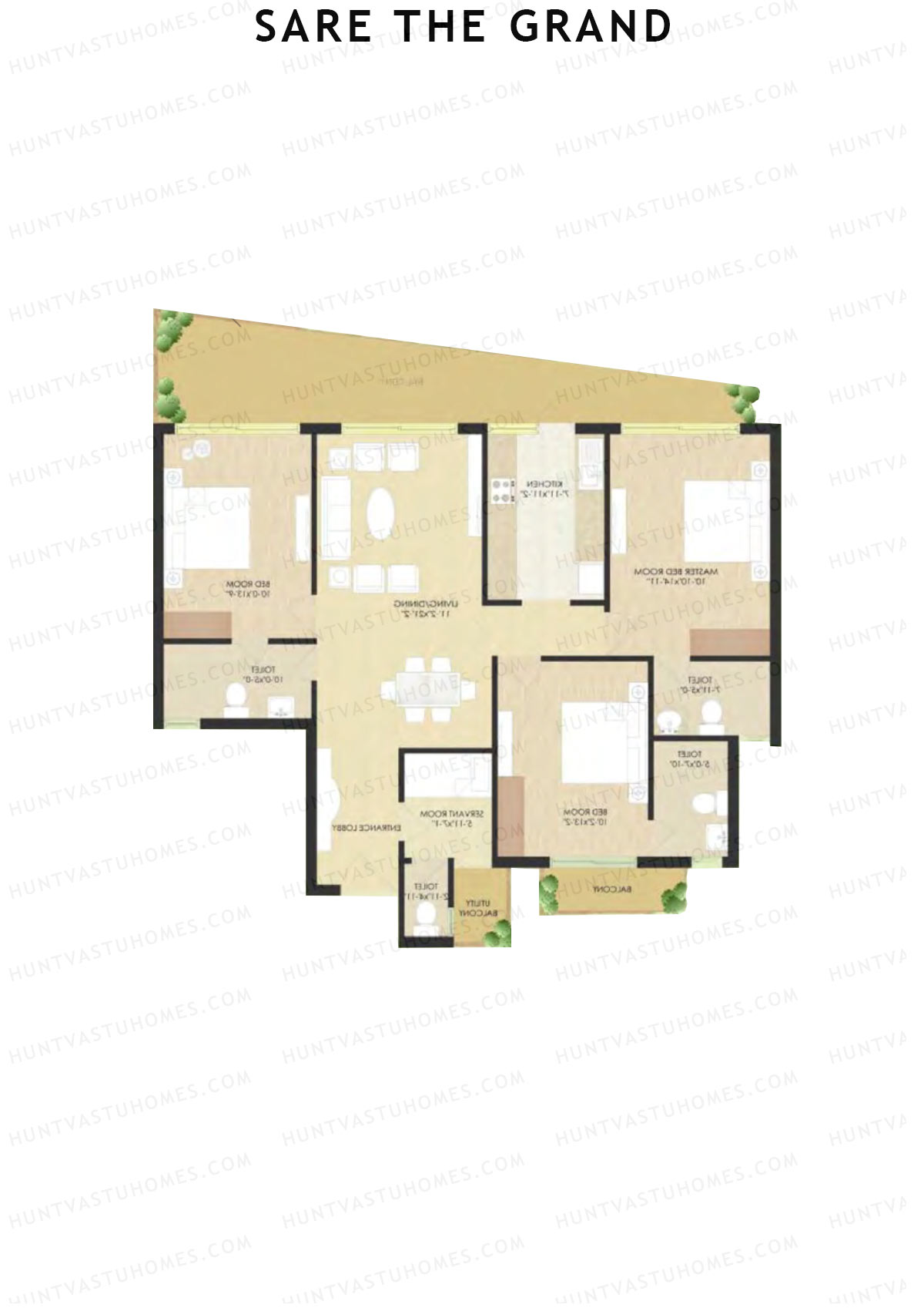 Sare The Grand Tower G2 Unit 1 Floor Plan