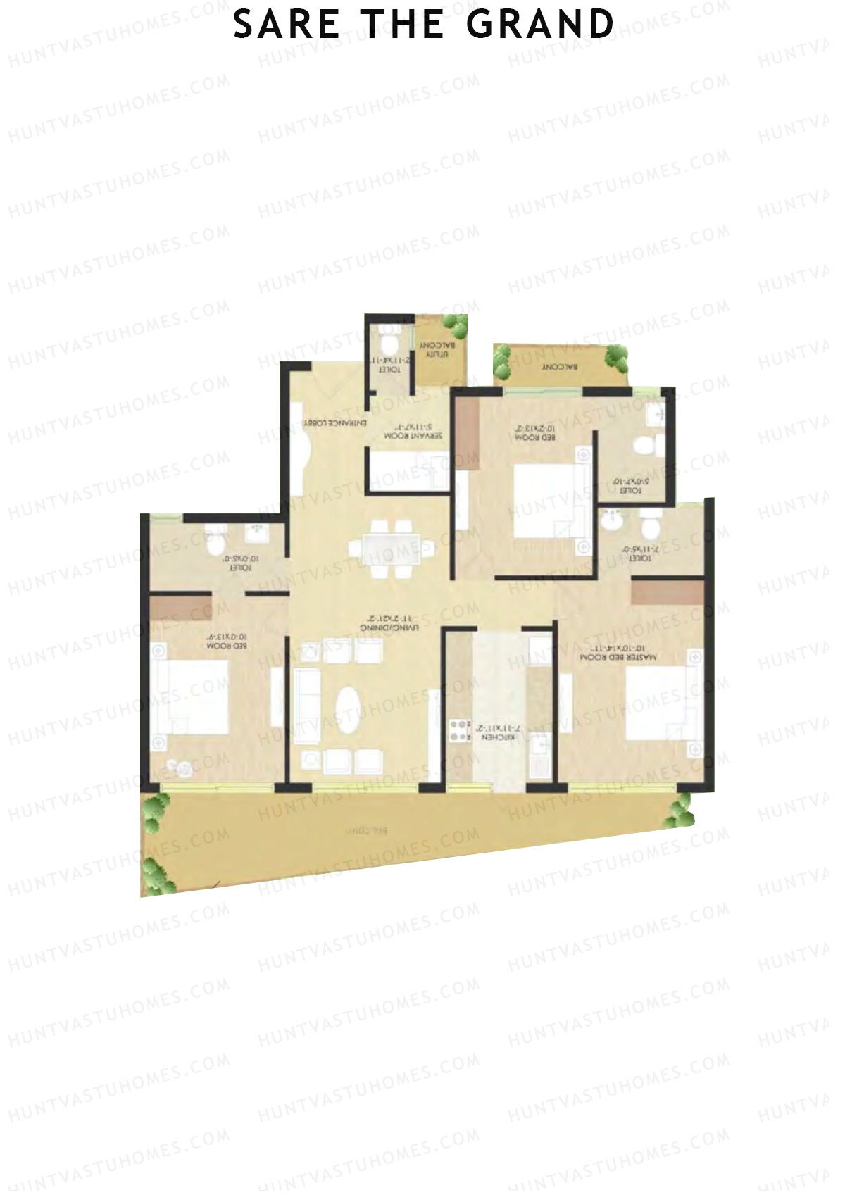 Sare The Grand Tower G2 Unit 2 Floor Plan