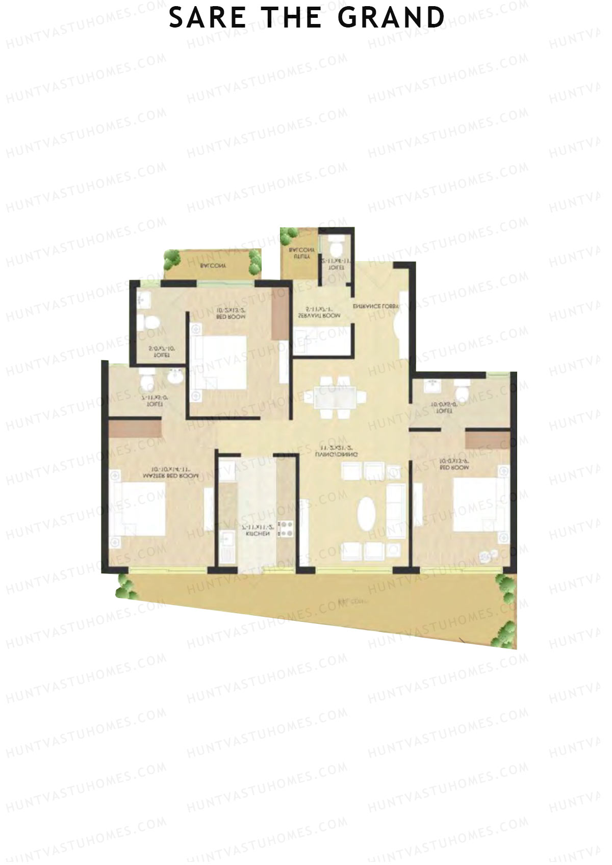 Sare The Grand Tower G2 Unit 3 Floor Plan