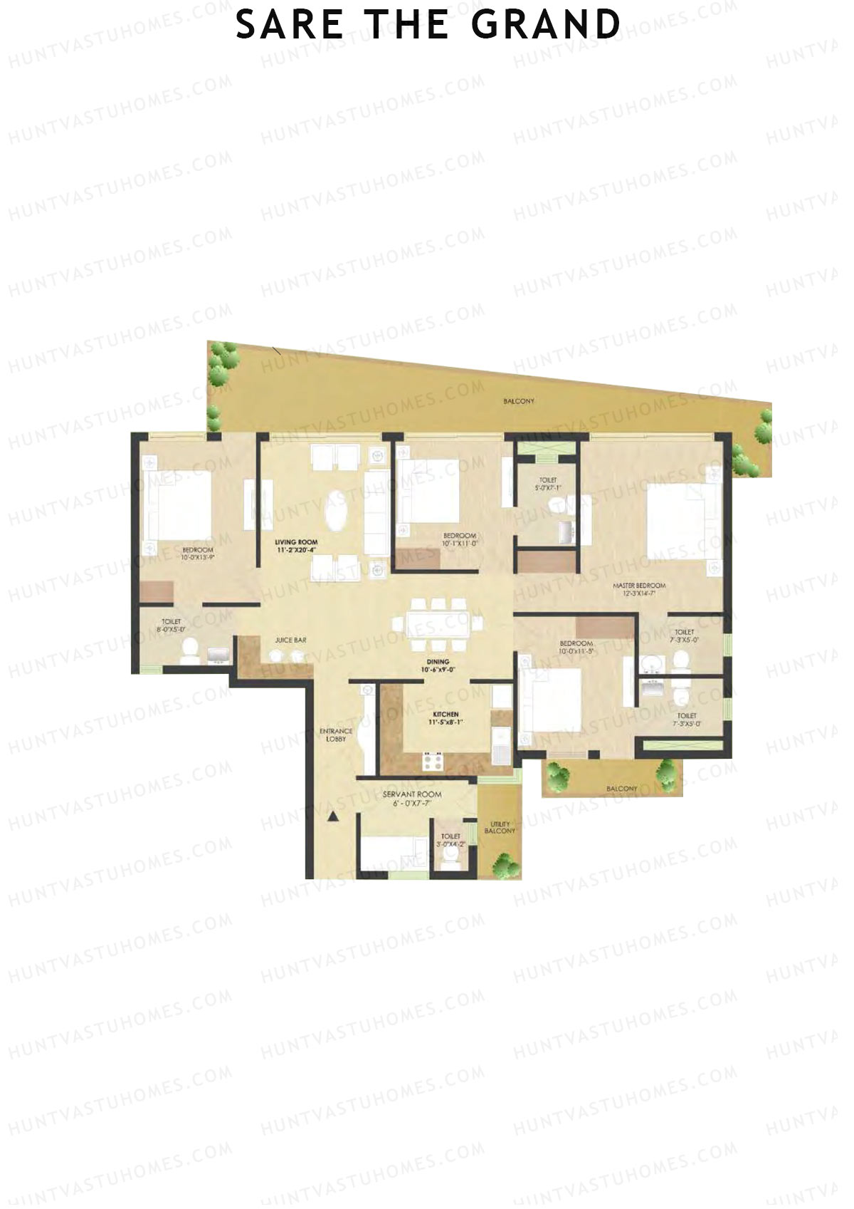 Sare The Grand Tower G3 Unit 1 Floor Plan
