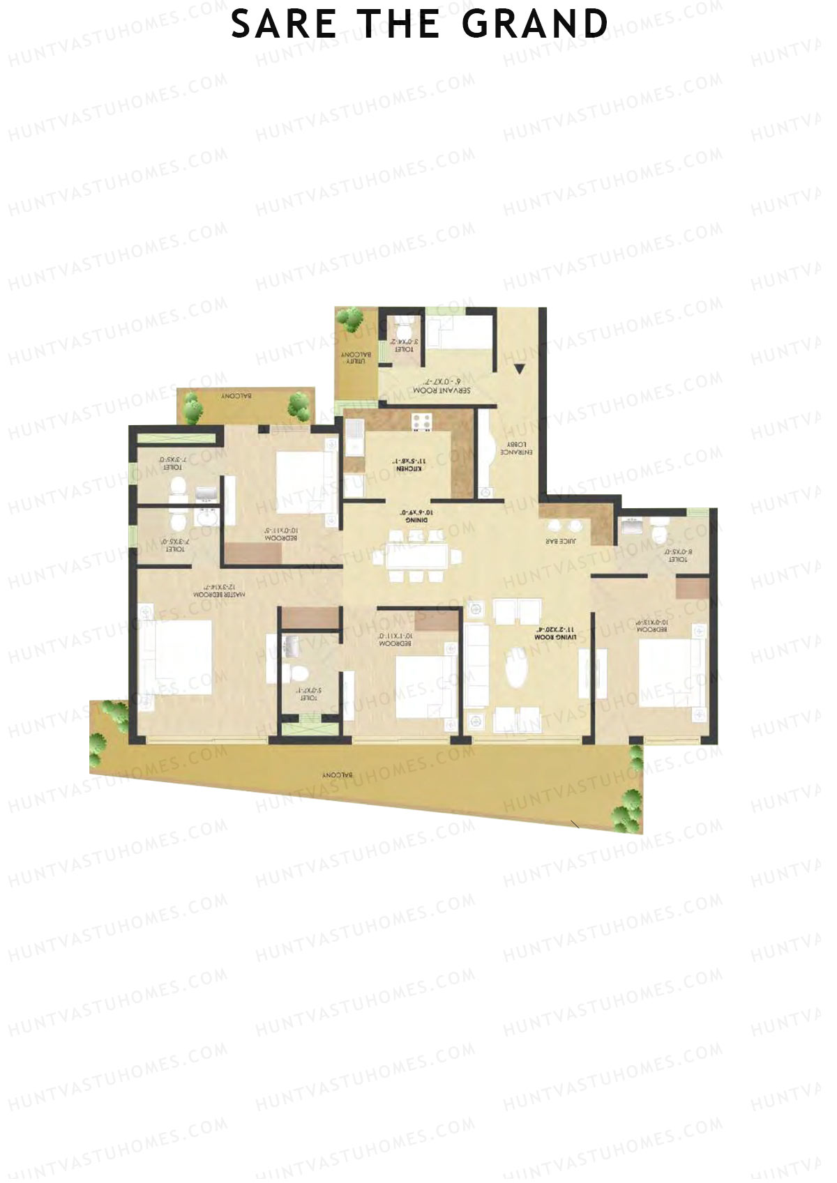 Sare The Grand Tower G3 Unit 3 Floor Plan