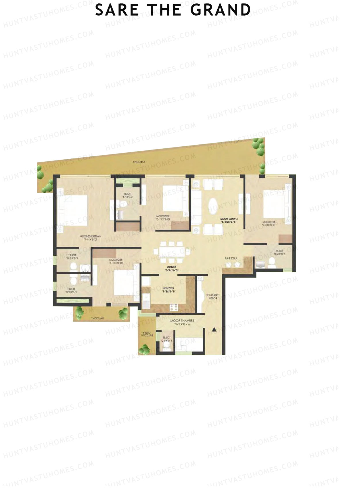 Sare The Grand Tower G3 Unit 4 Floor Plan