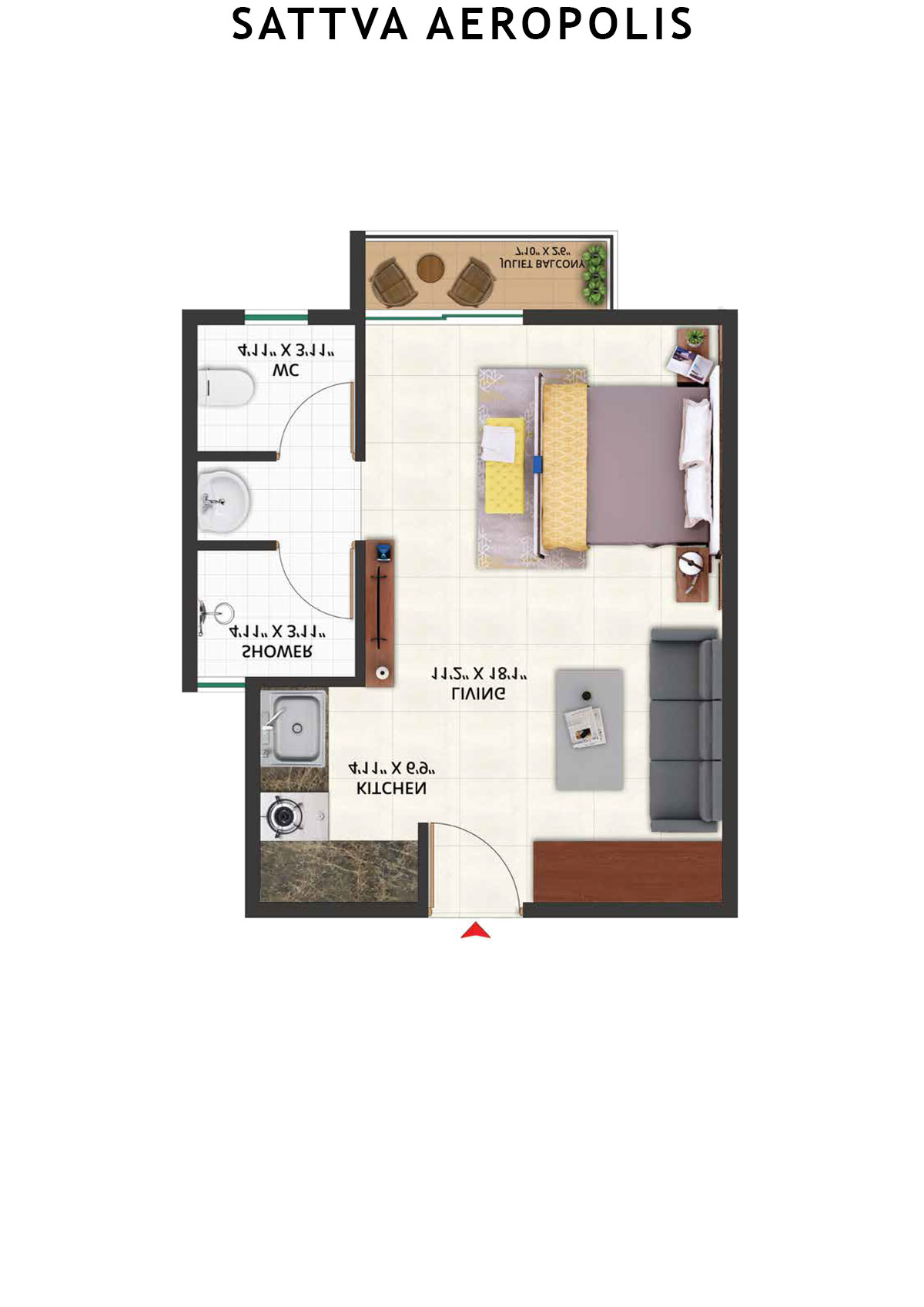 Sattva Aeropolis Block B Unit 6 Floor Plan