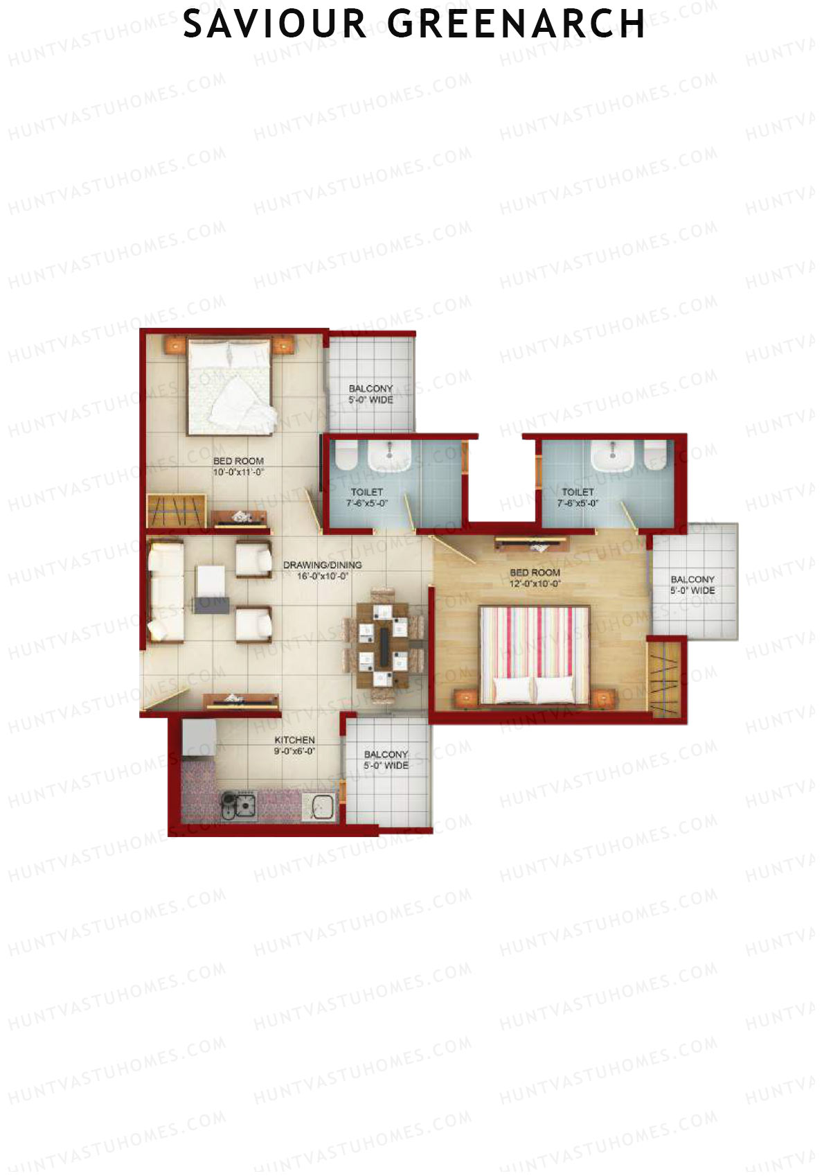 Saviour Greenarch Tower A Unit 3 Floor Plan