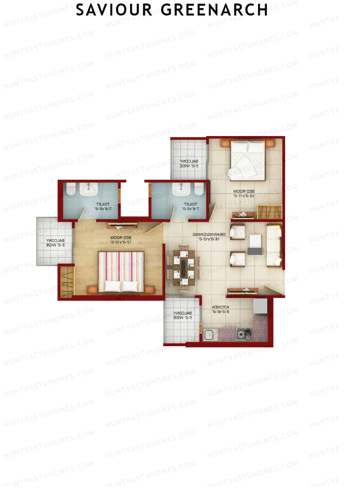 Saviour Greenarch Tower A Unit 8 Floor Plan