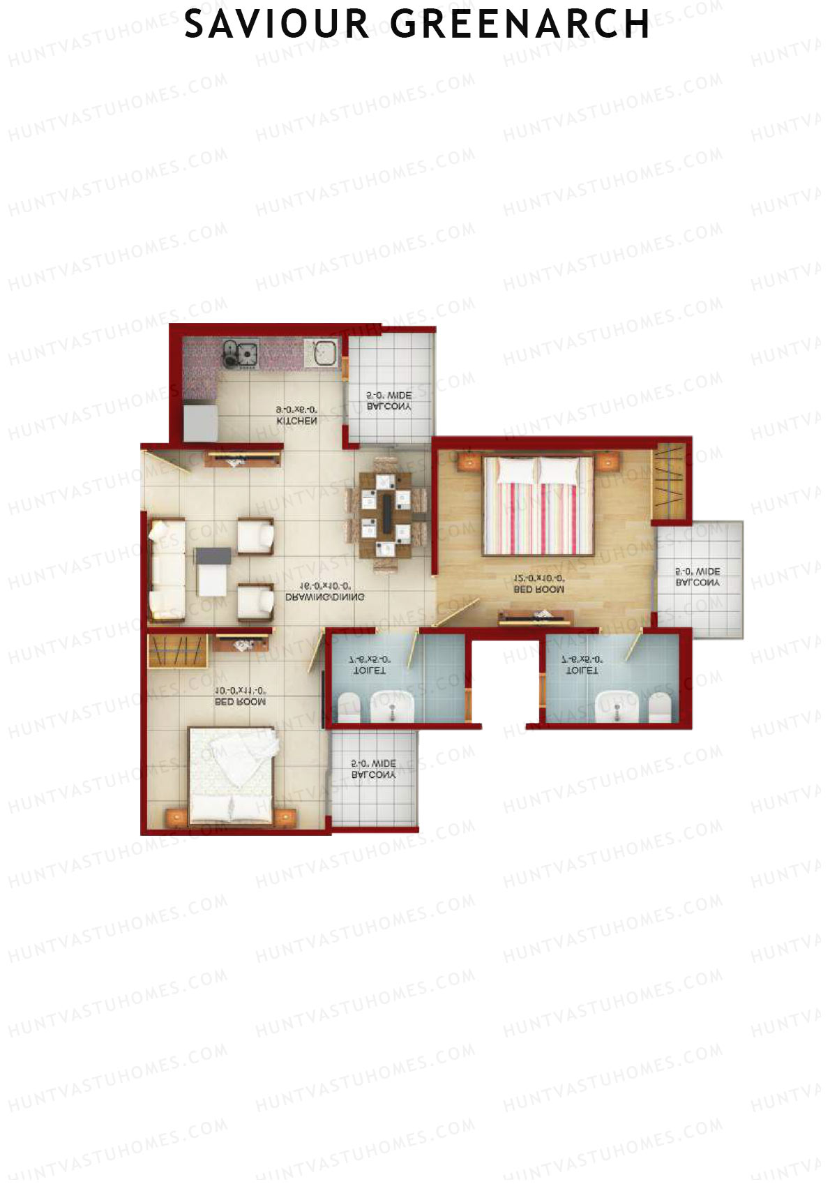 Saviour Greenarch Tower B Unit 4 Floor Plan
