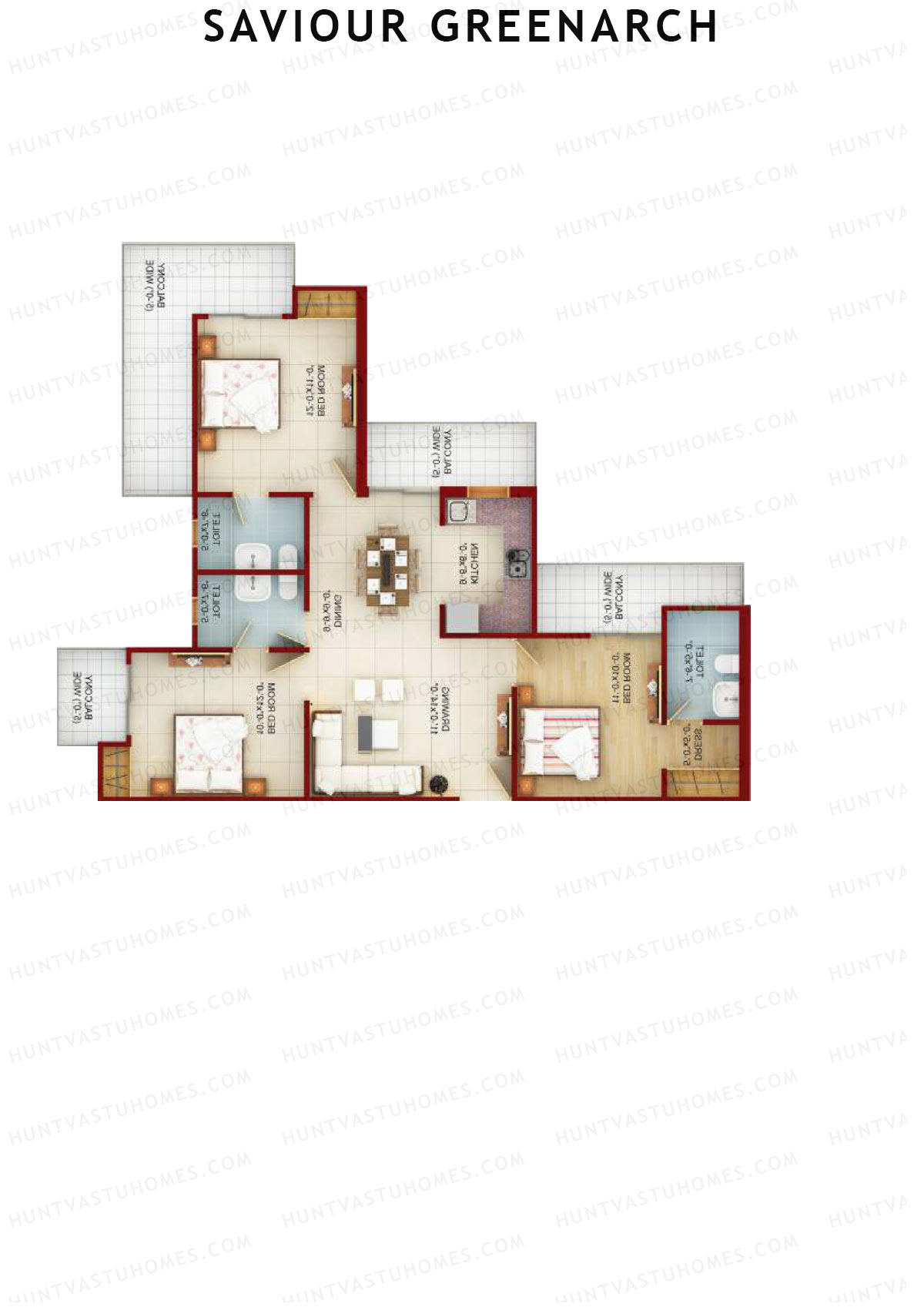 Saviour Greenarch Tower C Unit 7 Floor Plan