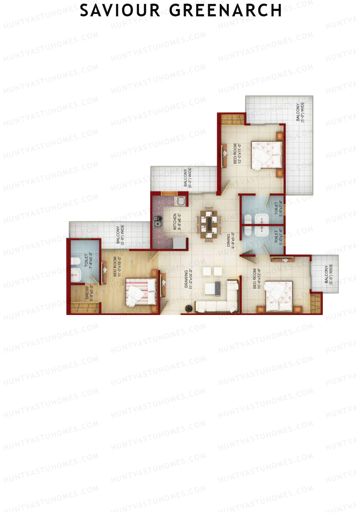 Saviour Greenarch Tower E Unit 8 Floor Plan