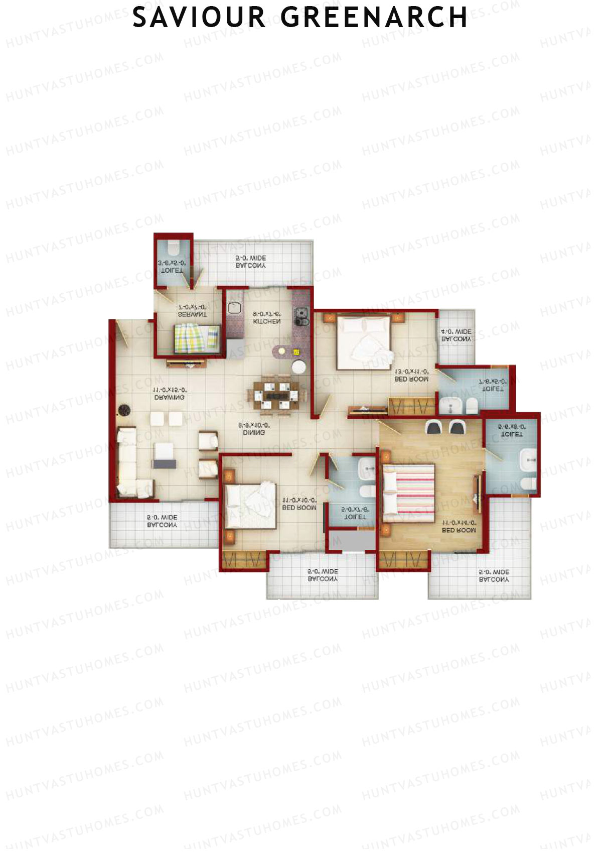 Saviour Greenarch Tower J Unit 4 Floor Plan