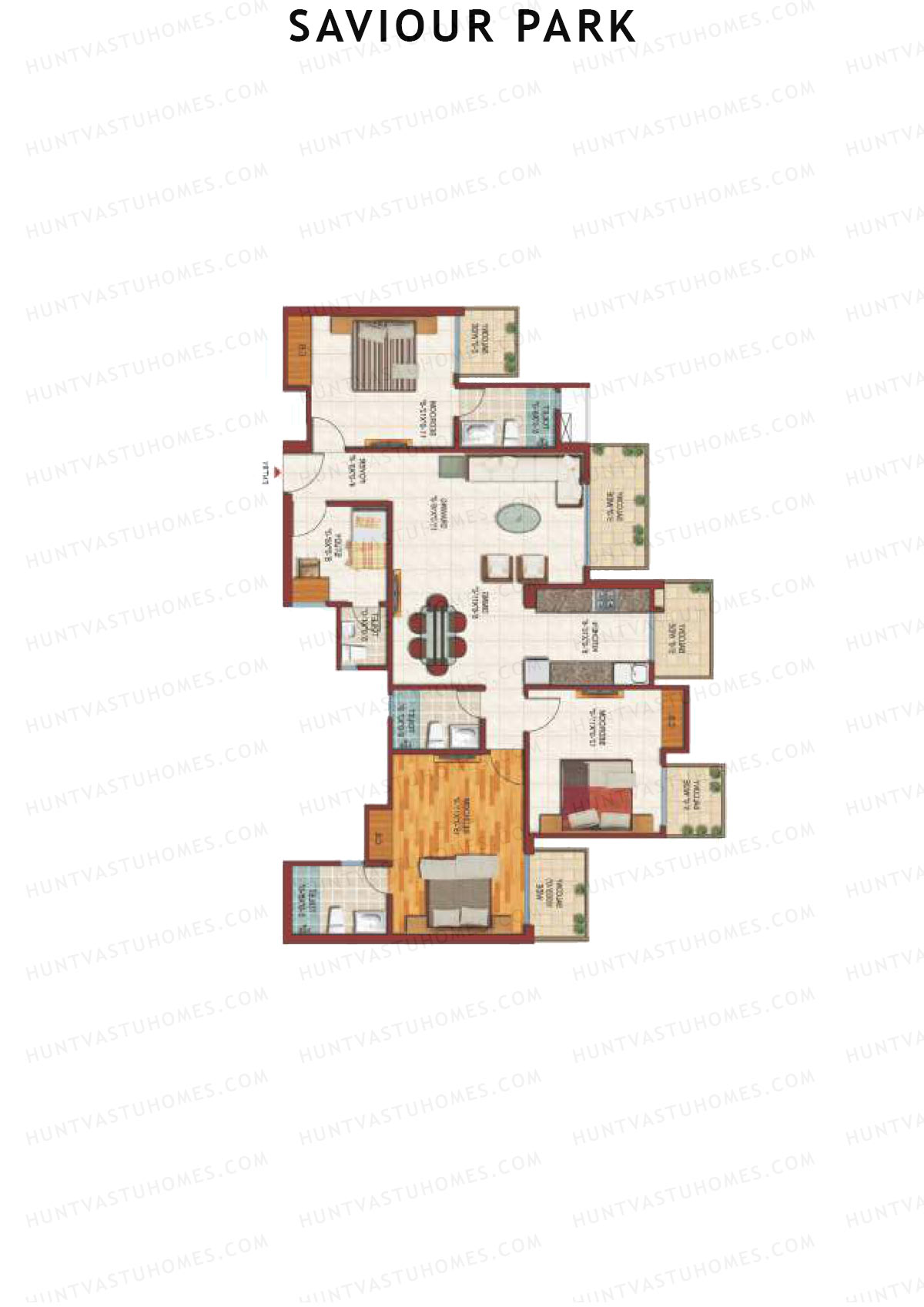 Saviour Park Brunia D5 Unit 2 (Type 4) Floor Plan