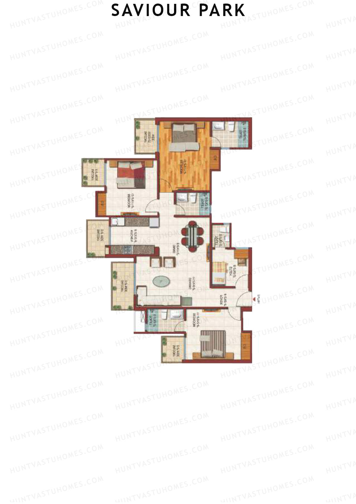 Saviour Park Brunia D5 Unit 4 (Type 4) Floor Plan