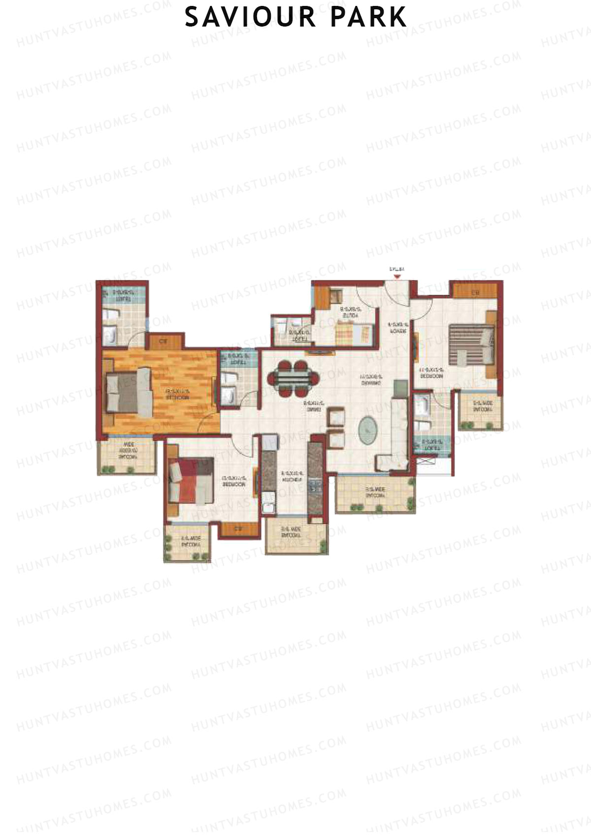 Saviour Park Flamingo A2 Unit 4 (Type 4) Floor Plan