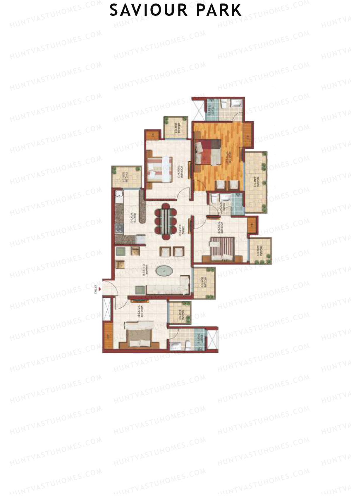 Saviour Park Orchid C2 Unit 4 (Type 5) Floor Plan