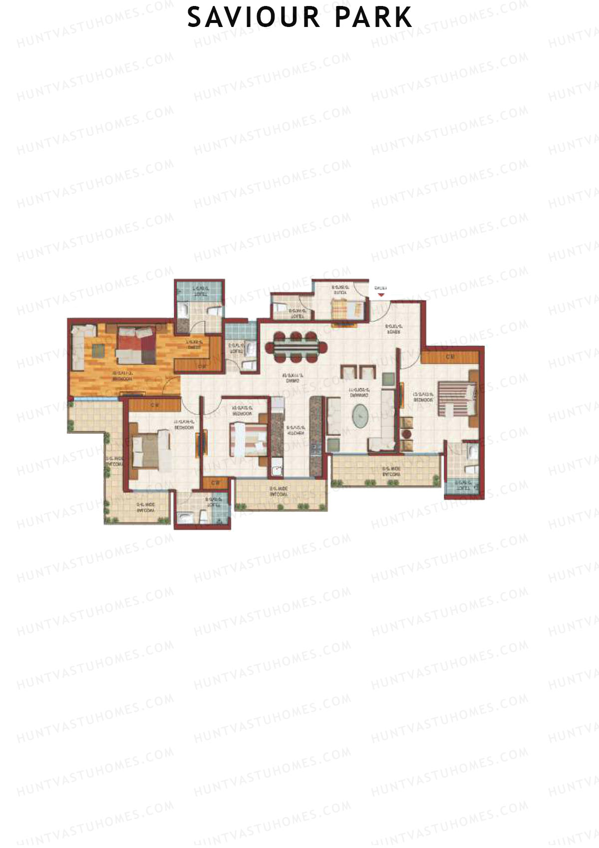 Saviour Park Orchid C3 Unit 6 (Type 6) Floor Plan
