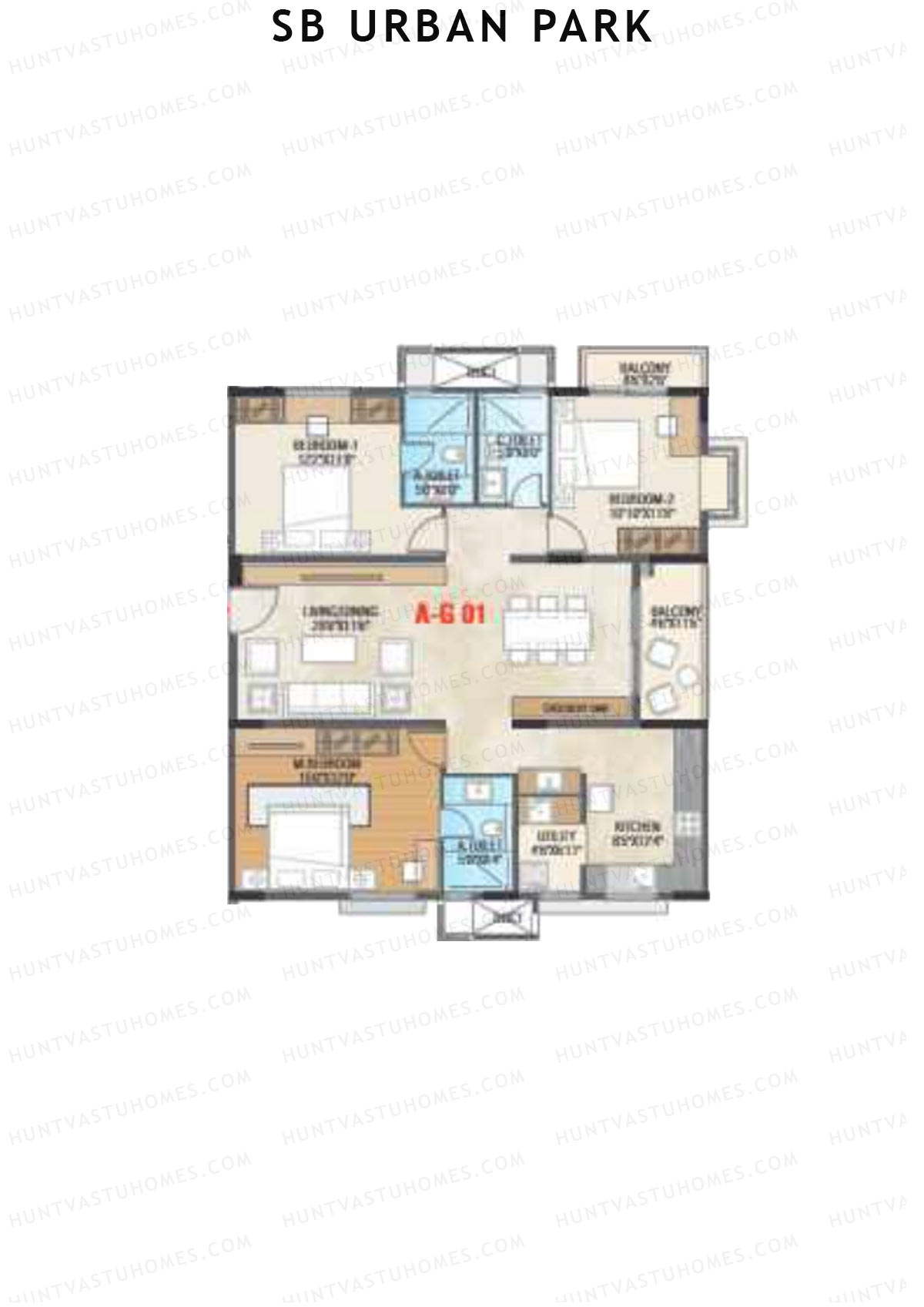 SB Urban Park Block A Unit 1 Floor Plan