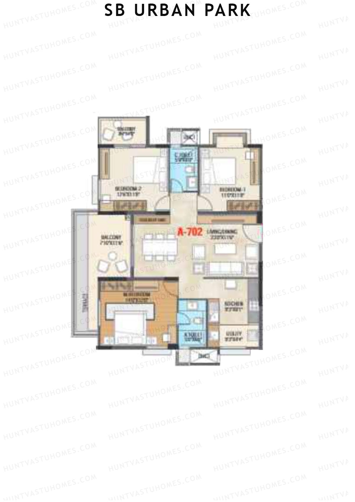 SB Urban Park Block A Unit 2 Floor Plan