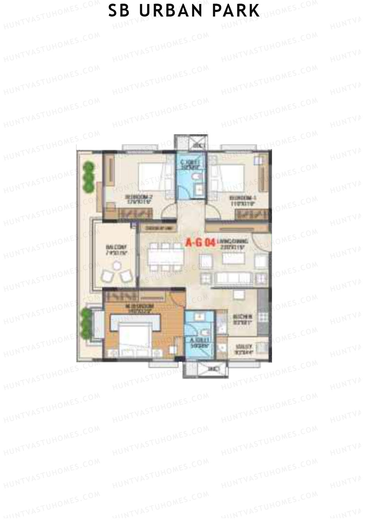 SB Urban Park Block A Unit 6 Floor Plan
