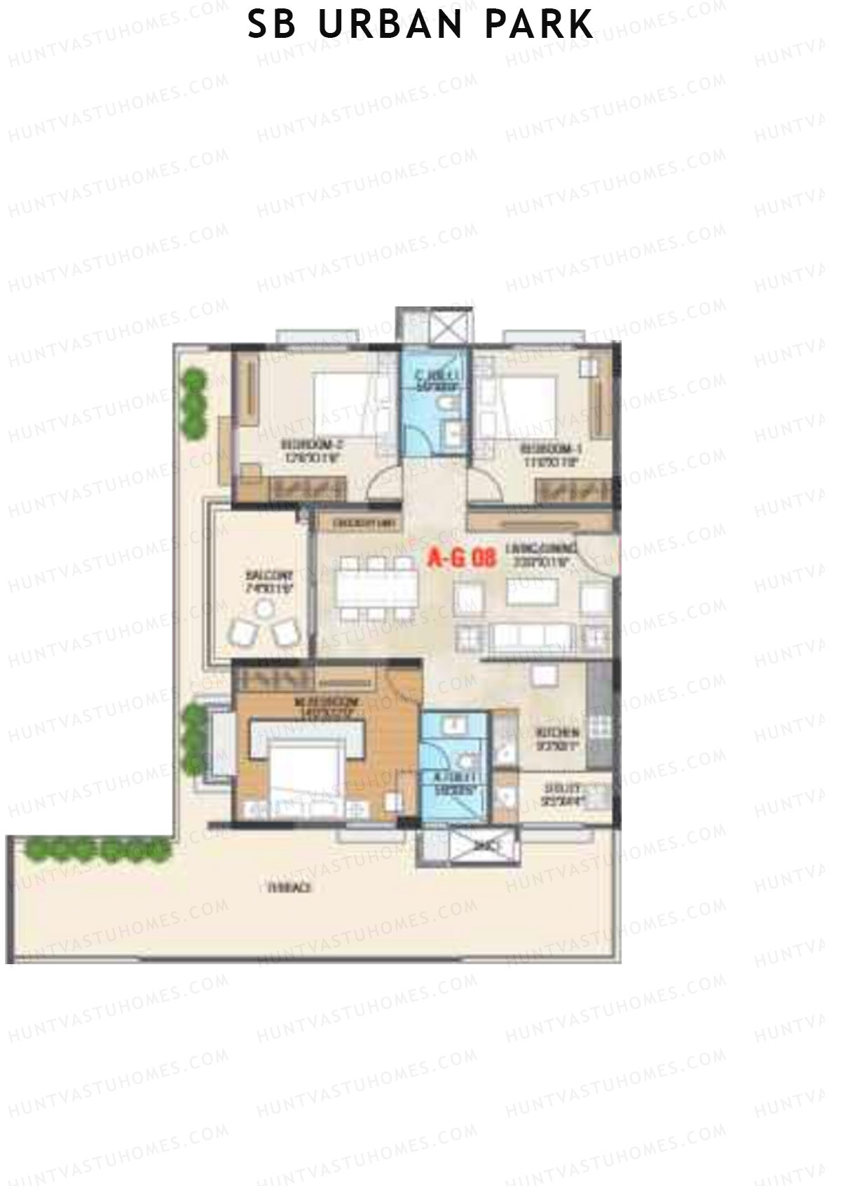 SB Urban Park Block A Unit 8 Floor Plan