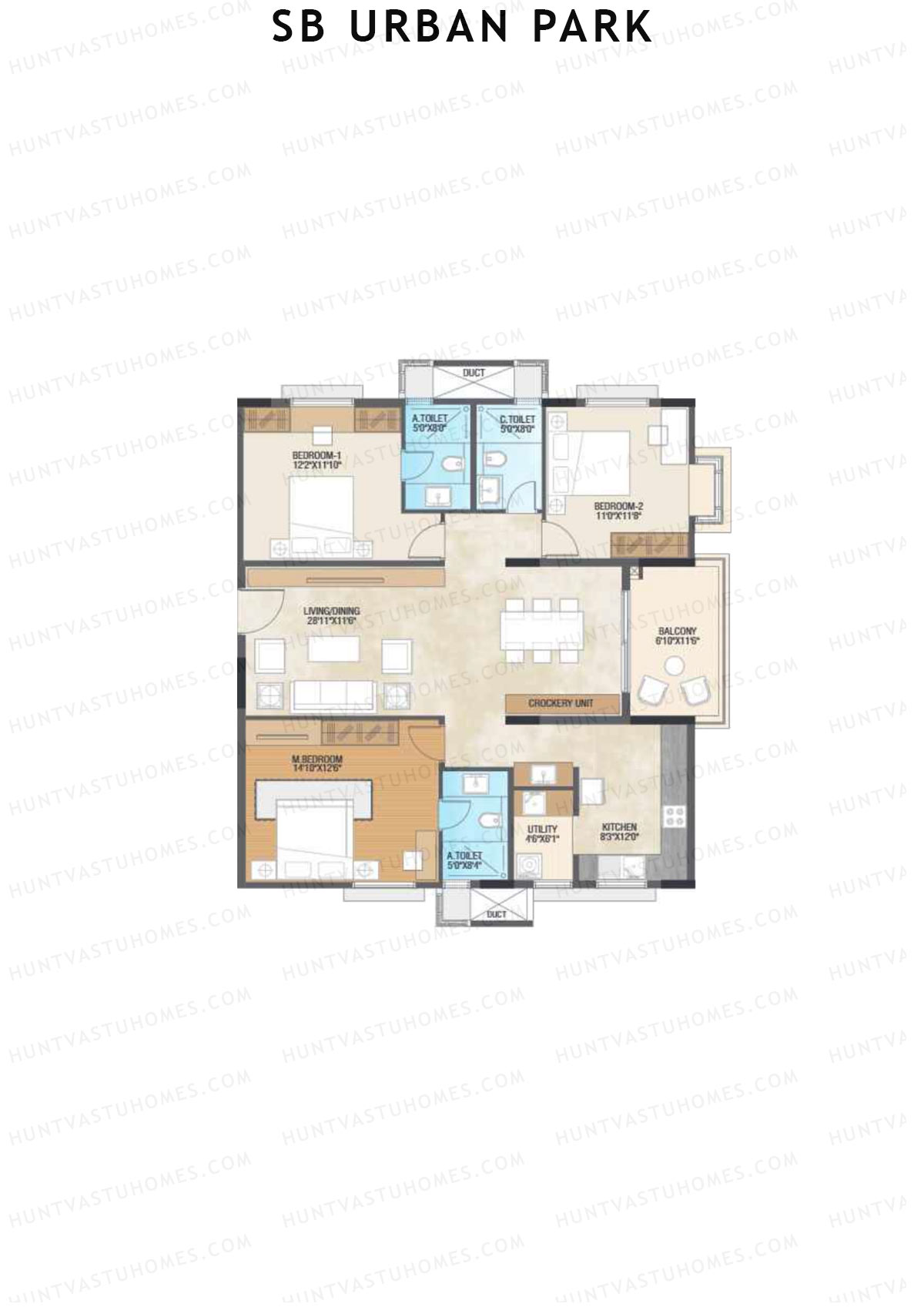 SB Urban Park Block A Unit 9 (Type 5A) Floor Plan