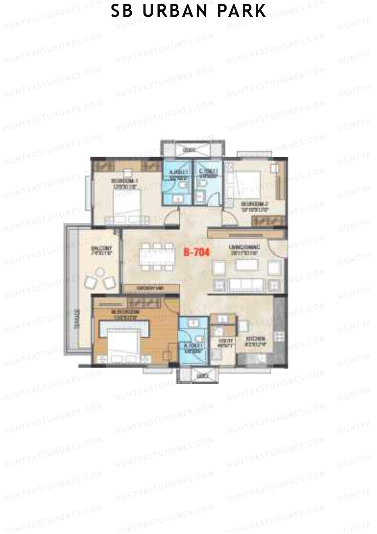 SB Urban Park Block B Unit 10 Floor Plan