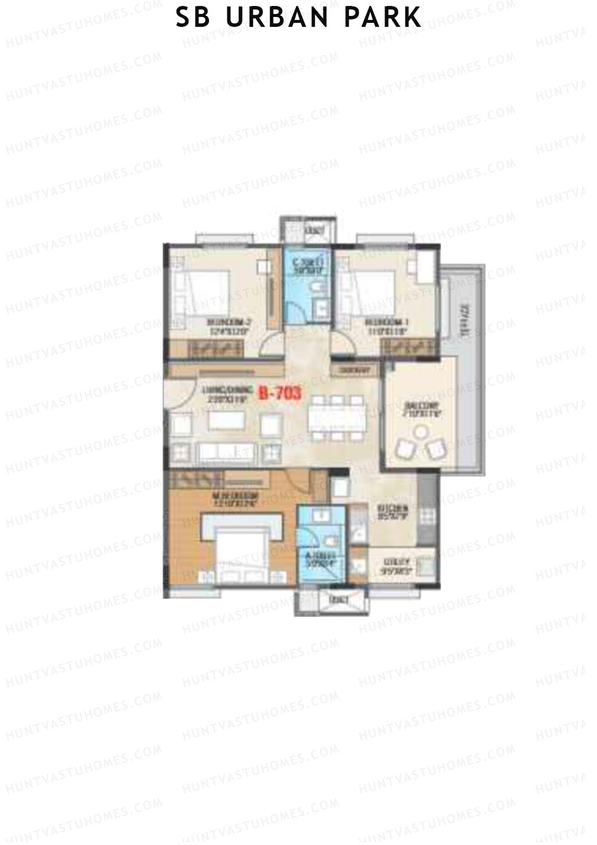 SB Urban Park Block B Unit 3 Floor Plan