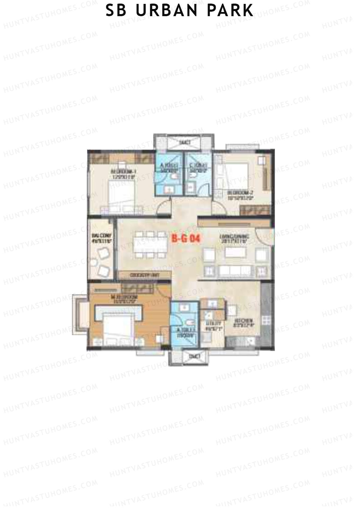 SB Urban Park Block B Unit 8 Floor Plan