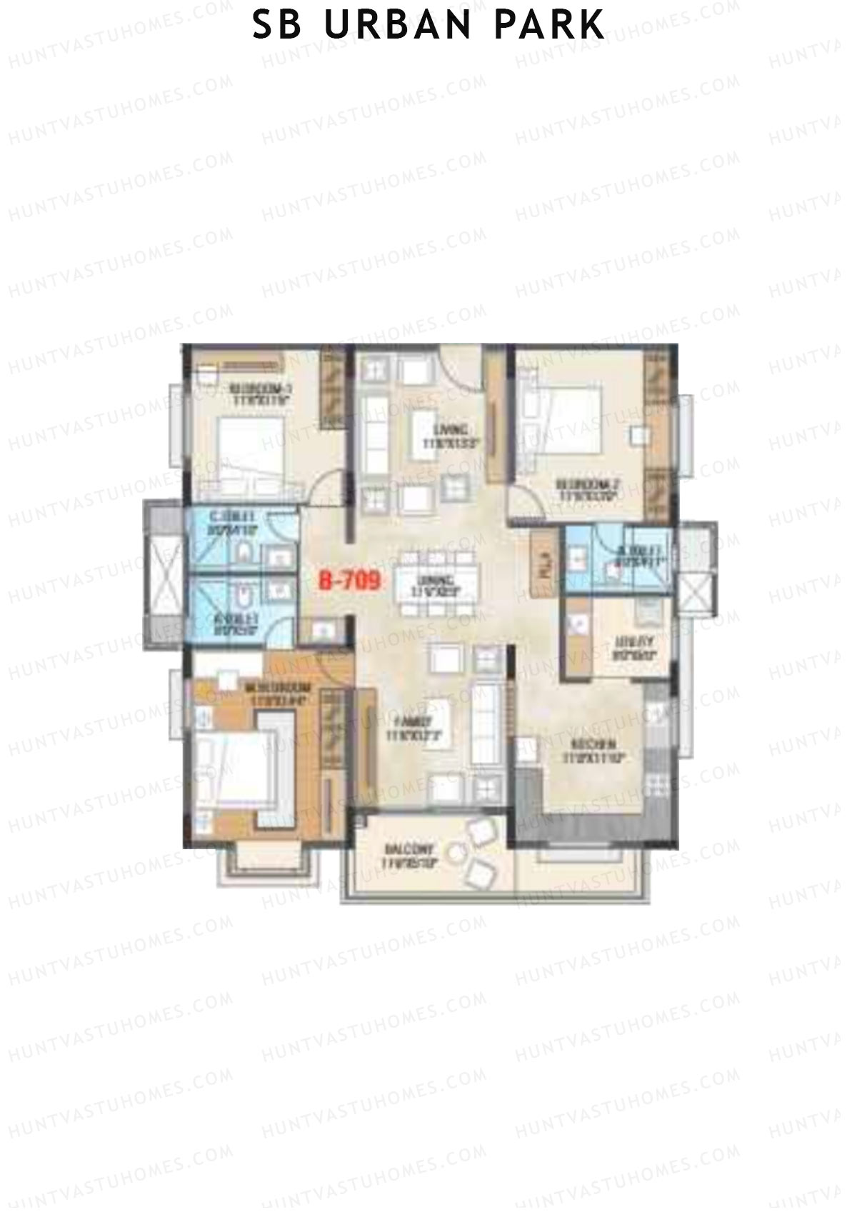 SB Urban Park Block B Unit 9 Floor Plan