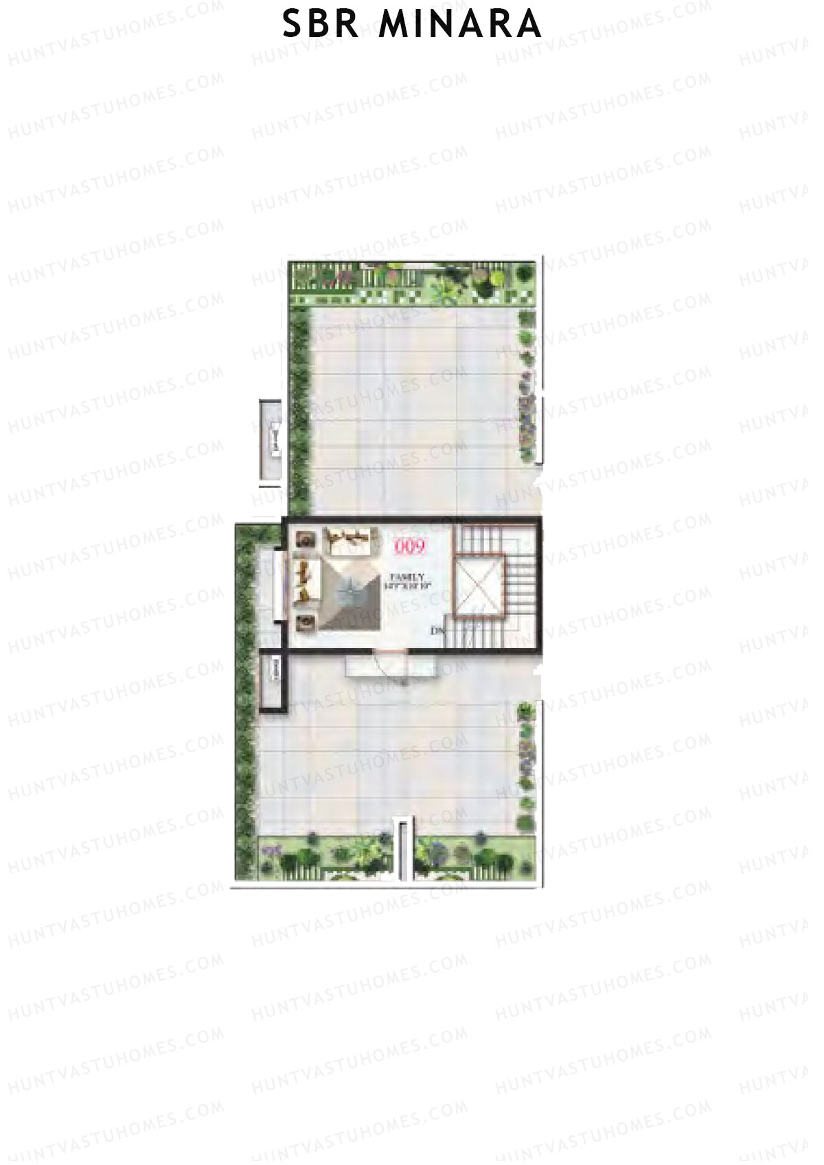 SBR Minara Tower A Unit 8 (Penthouse) Floor Plan