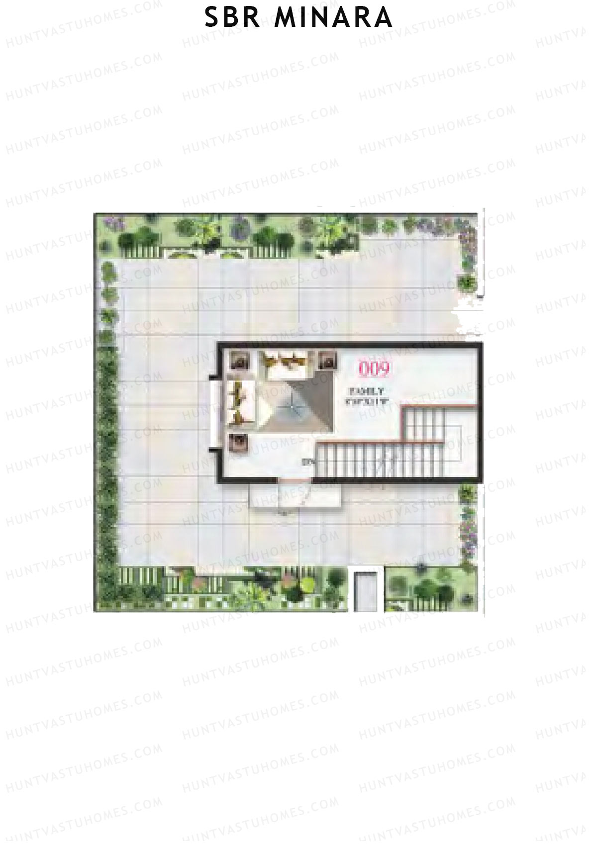 SBR Minara Tower B Unit 9 (Penthouse) Floor Plan